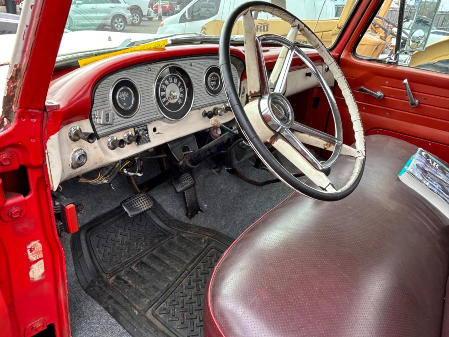 1961 Red Ford F-350 SD (F35JD121645) with an 390 V8 engine, 4 Spd transmission, located at 1687 Business 35 S, New Braunfels, TX, 78130, (830) 625-7159, 29.655487, -98.051491 - Runs and Drives 390 V8 with 4 Spd Transmission - Photo#6